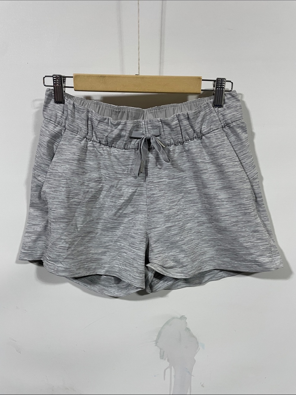 lululemon athletica Light Gray Heathered Athletic Shorts